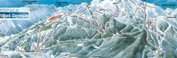 plan des pistes villard de lans